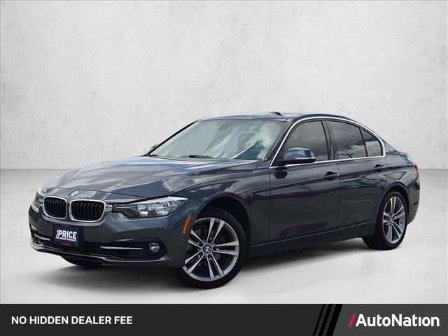 Mineral Gray Metallic 2017 BMW 3 Series Sedan Rear-Wheel Drive Automatic