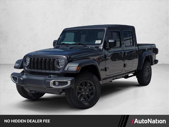Gray (Granite Crystal Metallic Clearcoat) 2025 Jeep Gladiator Pickup Truck Four-Wheel Drive 8-Speed Automatic