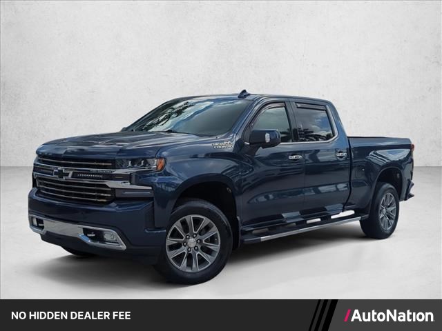 Blue 2019 Chevrolet Silverado 1500 Pickup Truck Four-Wheel Drive Automatic