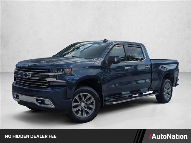 Blue 2019 Chevrolet Silverado 1500 Pickup Truck Four-Wheel Drive Automatic