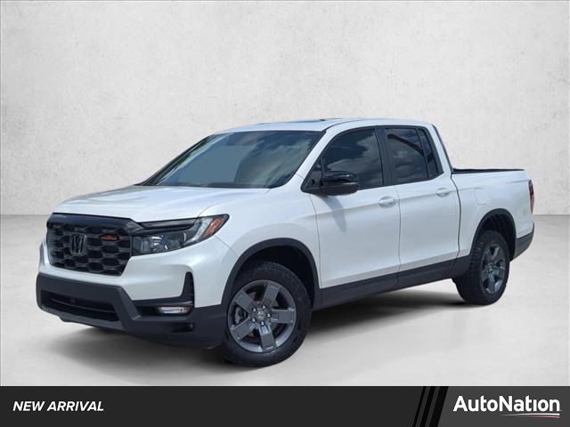 Platinum White Pearl 2025 Honda Ridgeline TrailSport AWD Pickup Truck All-Wheel Drive Automatic