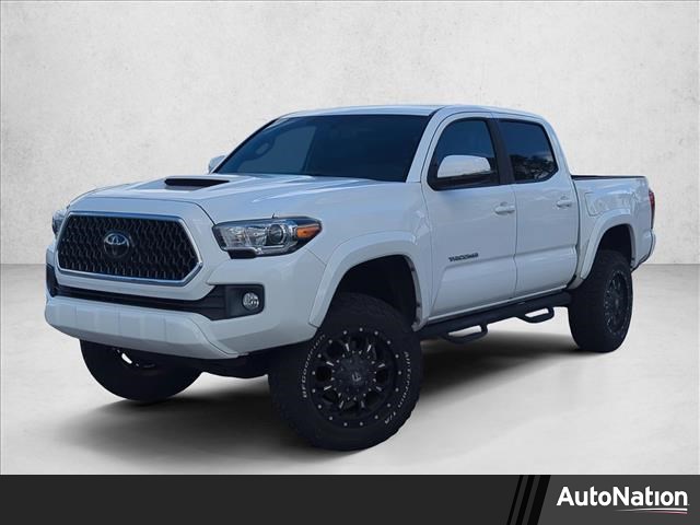 Super White 2017 Toyota Tacoma TRD Sport V6 Double Cab 4WD Pickup Truck Four-Wheel Drive Automatic