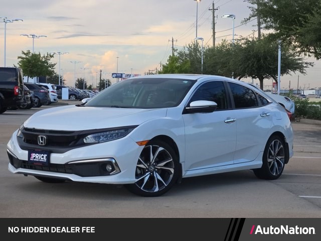 White 2020 Honda Civic Sedan Front-Wheel Drive Automatic