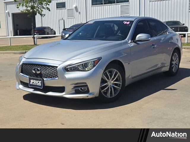 Gray (Liquid Platinum) 2014 INFINITI Q50 3.7 Premium RWD Sedan Rear-Wheel Drive Automatic