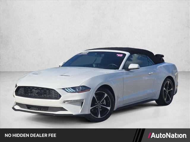 Oxford White 2018 Ford Mustang Convertible Rear-Wheel Drive Automatic