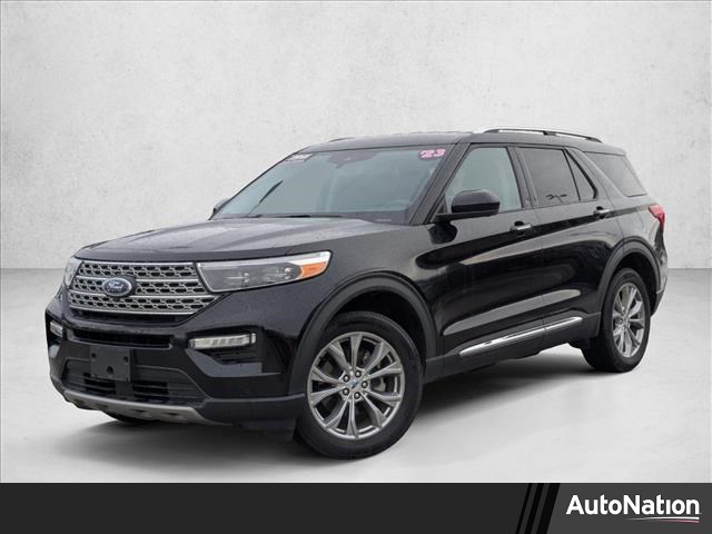 Agate Black Metallic 2023 Ford Explorer Limited AWD SUV / Crossover All-Wheel Drive Automatic