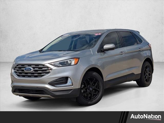 Iconic Silver Metallic 2022 Ford Edge SEL AWD SUV / Crossover All-Wheel Drive 8-Speed Automatic