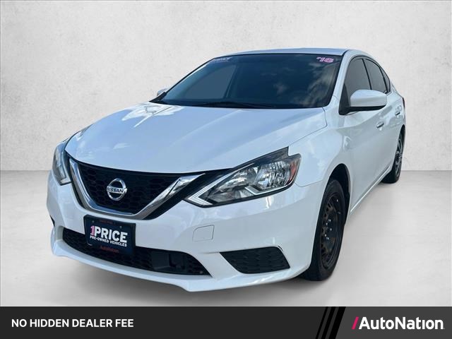 White (Fresh Powder) 2018 Nissan Sentra Sedan Front-Wheel Drive Automatic