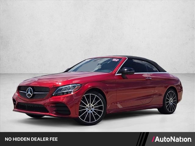 Manufaktur Cardinal Red Metallic 2022 Mercedes-Benz C-Class Convertible All-Wheel Drive Automatic