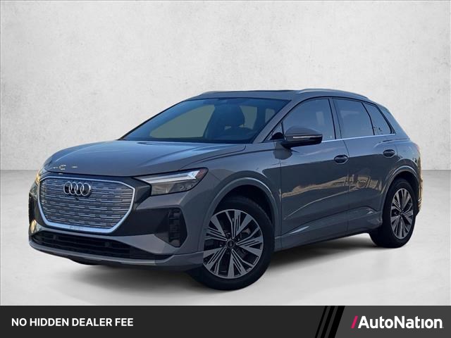 Silver/Gray 2023 Audi Q4 e-tron SUV / Crossover Rear-Wheel Drive 1-Speed Automatic