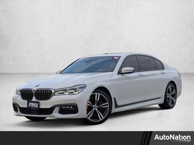 White 2016 BMW 7 Series 750i RWD Sedan Rear-Wheel Drive Automatic