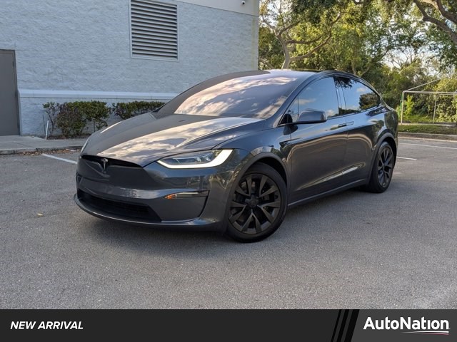 Gray 2023 Tesla Model X Standard Range AWD Sedan All-Wheel Drive Automatic