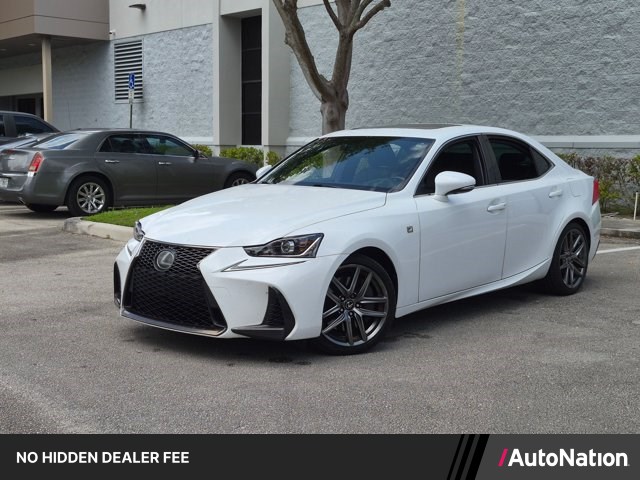 White 2017 Lexus IS Sedan Rear-Wheel Drive Automatic