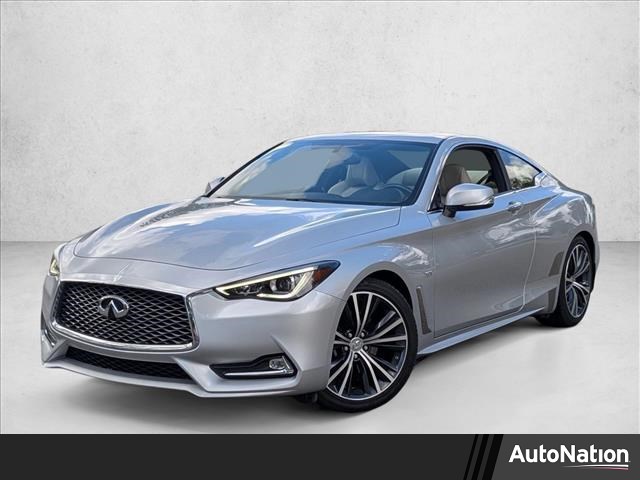Gray (Liquid Platinum) 2018 INFINITI Q60 3.0t Luxe Coupe RWD Coupe Rear-Wheel Drive Automatic