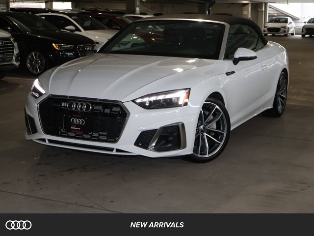 Glacier White Metallic/Black Roof 2024 Audi A5 quattro Premium Plus 45 TFSI Convertible AWD Convertible All-Wheel Drive Automatic