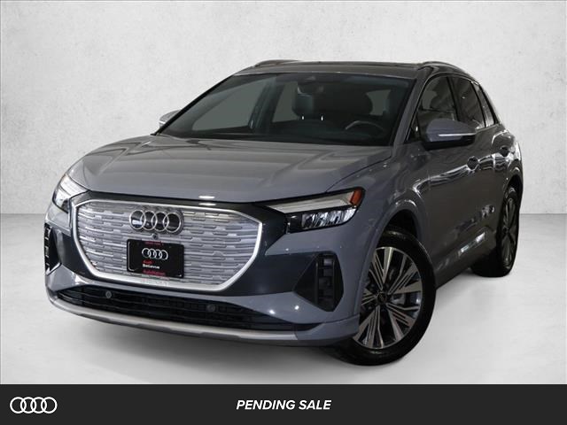 Pebble Gray 2023 Audi Q4 e-tron Premium Plus 40 SUV / Crossover Rear-Wheel Drive 1-Speed Automatic