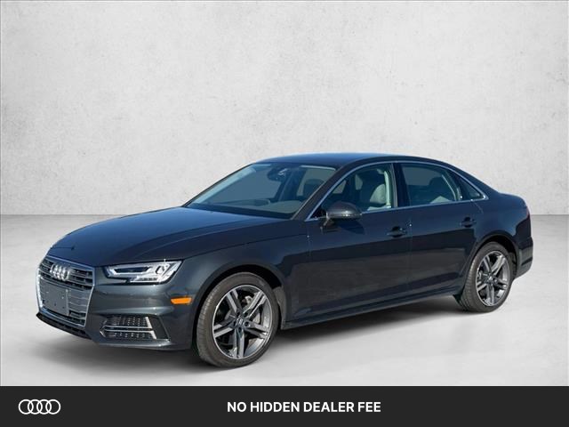 Manhattan Gray Metallic 2018 Audi A4 Sedan All-Wheel Drive Automatic