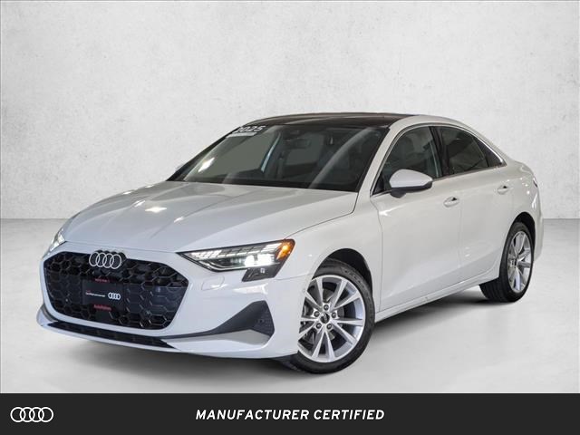 Arkona White 2025 Audi A3 quattro Premium 40 TFSI Sedan All-Wheel Drive Automatic