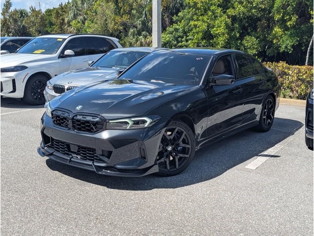 Black Sapphire Metallic 2025 BMW 3 Series M340i xDrive Sedan All-Wheel Drive Automatic