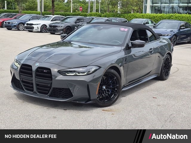 Gray (Dravit Grey Metallic) 2024 BMW M4 Convertible All-Wheel Drive Automatic