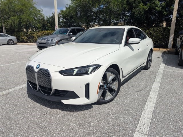 Alpine White 2025 BMW i4 eDrive40 Gran Coupe FWD Sedan Rear-Wheel Drive Automatic