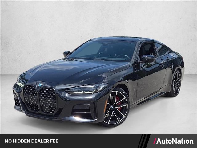 Black Sapphire Metallic 2024 BMW 4 Series Coupe Rear-Wheel Drive Automatic