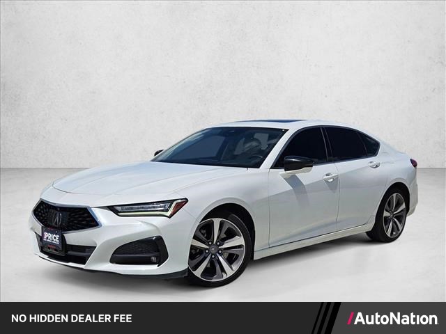 Platinum White Pearl 2021 Acura TLX SH-AWD with Advance Package Sedan All-Wheel Drive Automatic