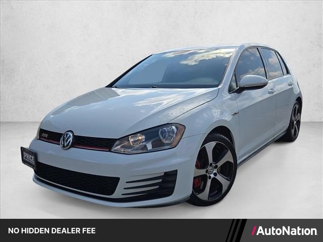 White 2015 Volkswagen Golf GTI Hatchback Front-Wheel Drive 6-Speed Automatic