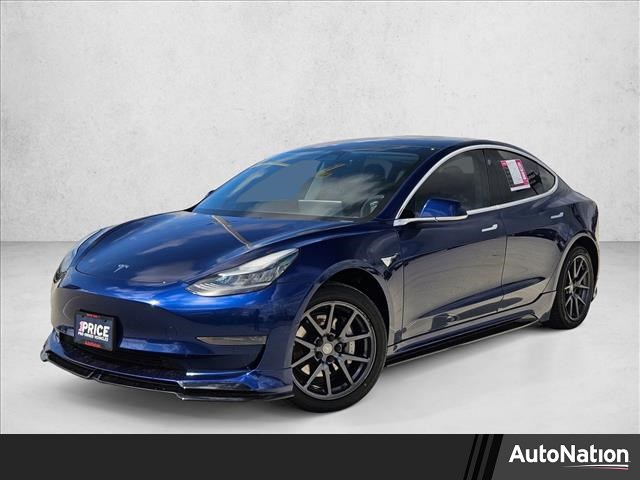 Blue 2020 Tesla Model 3 Standard Range Plus RWD Sedan Rear-Wheel Drive 1-Speed Automatic