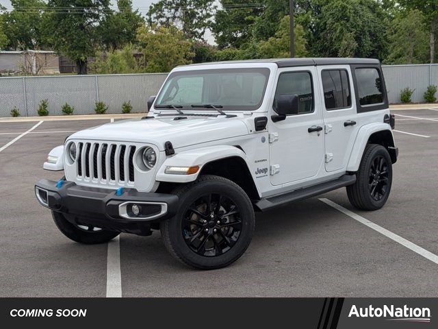 Bright White Clearcoat 2023 Jeep Wrangler 4xe Sahara 4WD SUV / Crossover Four-Wheel Drive 8-Speed Automatic