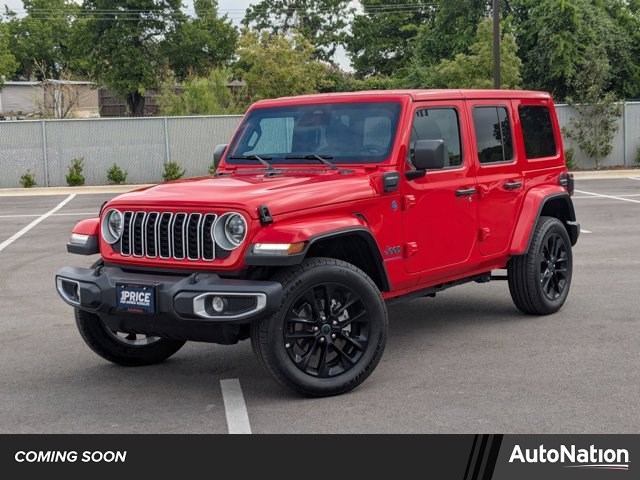Firecracker Red Clearcoat 2025 Jeep Wrangler 4xe Sahara 4WD SUV / Crossover Four-Wheel Drive 8-Speed Automatic