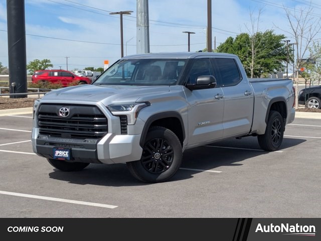 Celestial Silver Metallic 2023 Toyota Tundra SR5 CrewMax Cab LB 4WD Pickup Truck Four-Wheel Drive Automatic