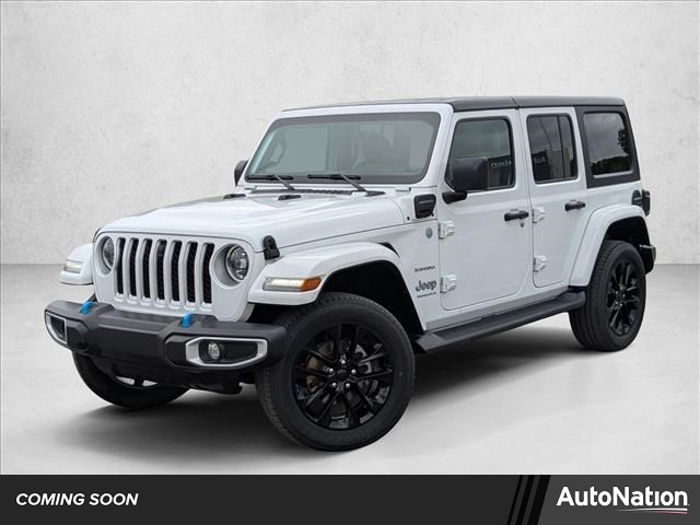 Bright White Clearcoat 2023 Jeep Wrangler 4xe Sahara 4WD SUV / Crossover Four-Wheel Drive 8-Speed Automatic