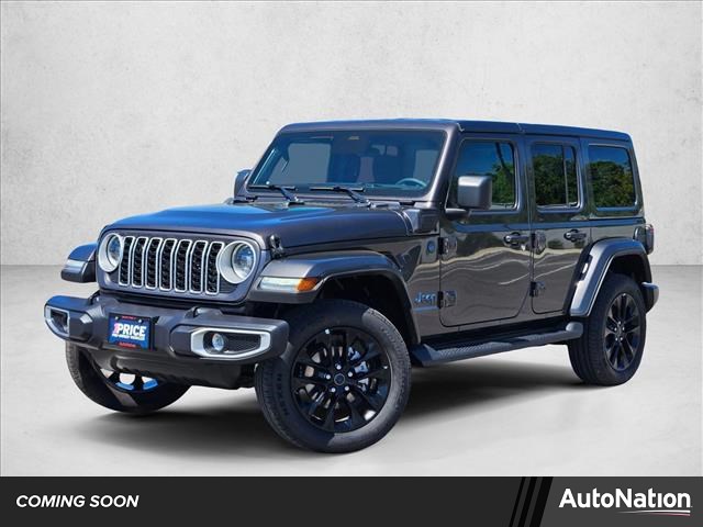 Gray (Granite Crystal Metallic Clearcoat) 2025 Jeep Wrangler 4xe Sahara 4WD SUV / Crossover Four-Wheel Drive 8-Speed Automatic