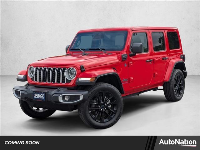 Firecracker Red Clearcoat 2025 Jeep Wrangler 4xe Sahara 4WD SUV / Crossover Four-Wheel Drive 8-Speed Automatic