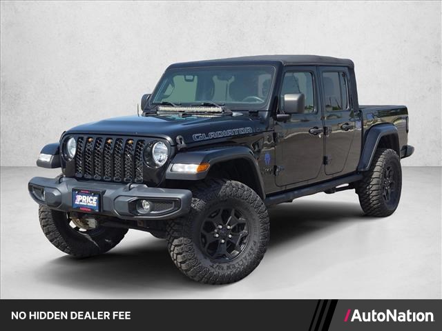 Black Clearcoat 2021 Jeep Gladiator Pickup Truck Four-Wheel Drive 6-Speed Manual