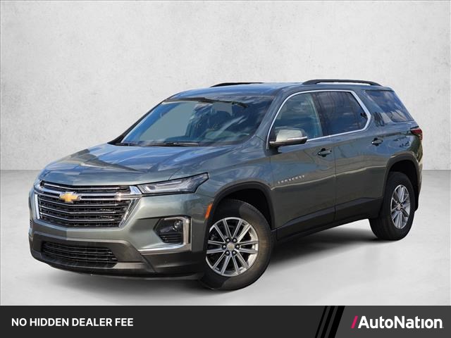 Silver Sage Metallic 2023 Chevrolet Traverse SUV / Crossover Four-Wheel Drive 9-Speed Automatic