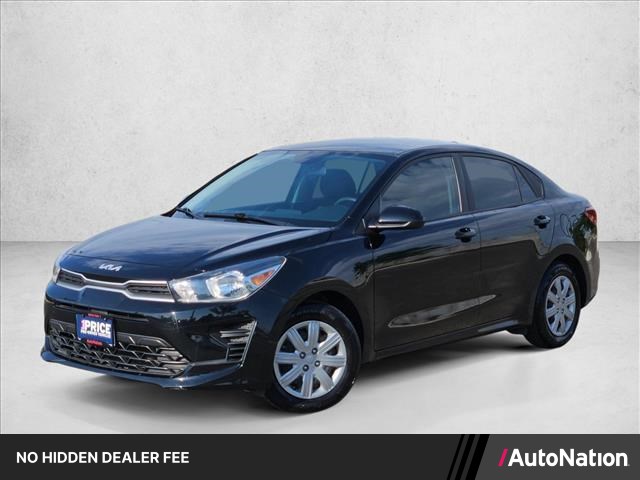 Aurora Black 2023 Kia Rio Sedan Front-Wheel Drive Automatic