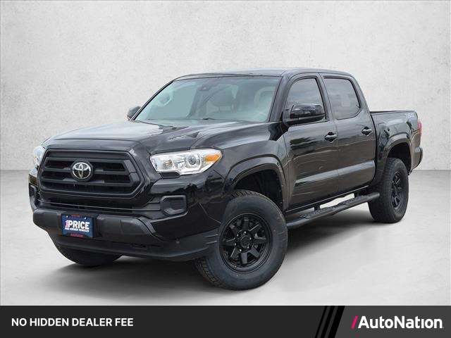 Black 2023 Toyota Tacoma SR V6 Double Cab 4WD Pickup Truck Four-Wheel Drive Automatic
