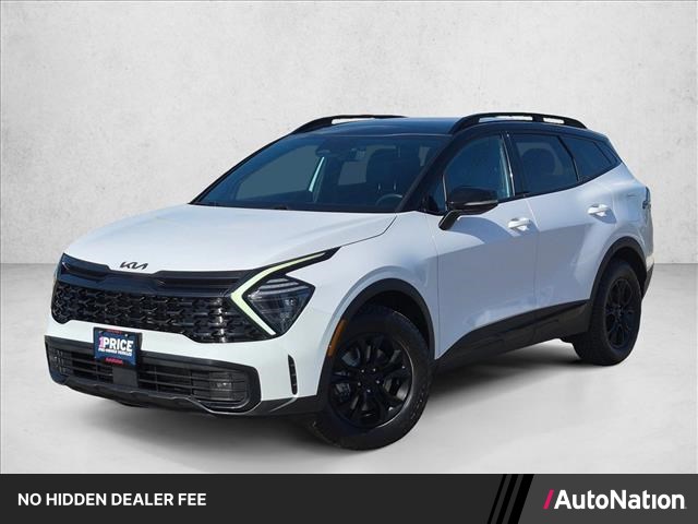 Glacier White Pearl/Ebony Black Roof 2025 Kia Sportage SUV / Crossover All-Wheel Drive Automatic