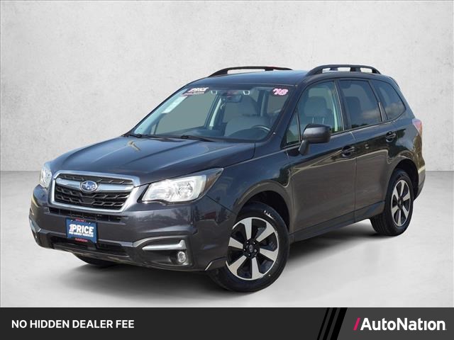 Dark Gray Metallic 2018 Subaru Forester SUV / Crossover All-Wheel Drive Automatic