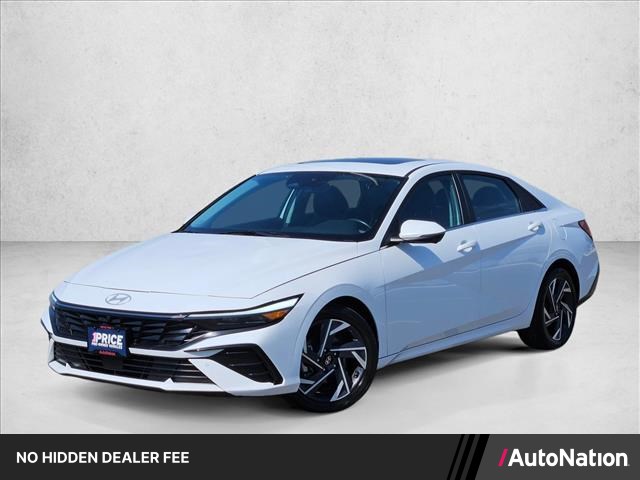 Serenity White 2024 Hyundai Elantra Sedan Front-Wheel Drive Automatic