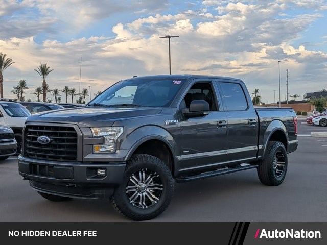 Gray (Magnetic Metallic) 2016 Ford F-150 XLT SuperCrew 4WD Pickup Truck Four-Wheel Drive 6-Speed Automatic