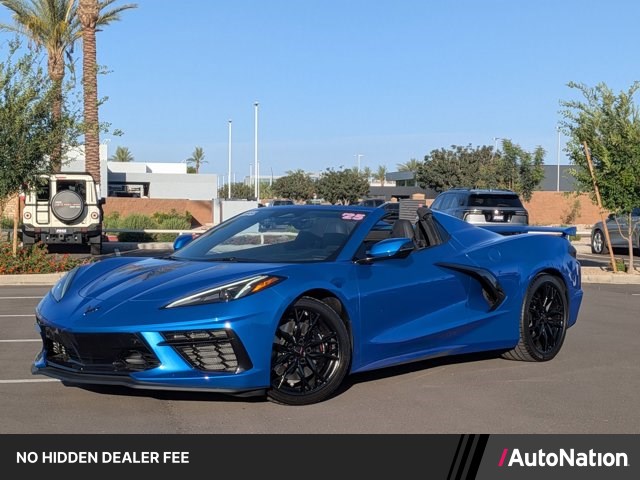 Riptide Blue Metallic 2025 Chevrolet Corvette Stingray 3LT Convertible RWD Convertible Rear-Wheel Drive 8-Speed Automatic