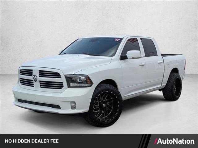 Bright White 2017 RAM 1500 Pickup Truck Four-Wheel Drive 8-Speed Automatic