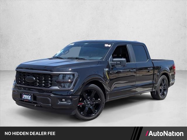 Agate Black Metallic 2024 Ford F-150 STX SuperCrew RWD Pickup Truck 4X2 Automatic