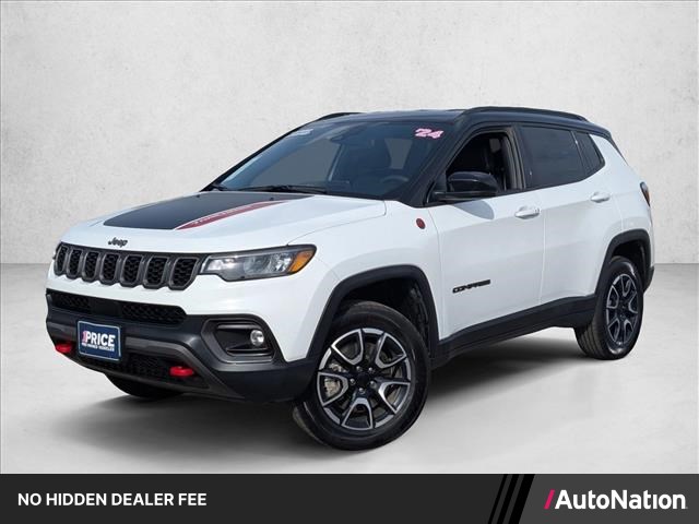 Bright White Clearcoat 2024 Jeep Compass Trailhawk 4WD SUV / Crossover Four-Wheel Drive 8-Speed Automatic