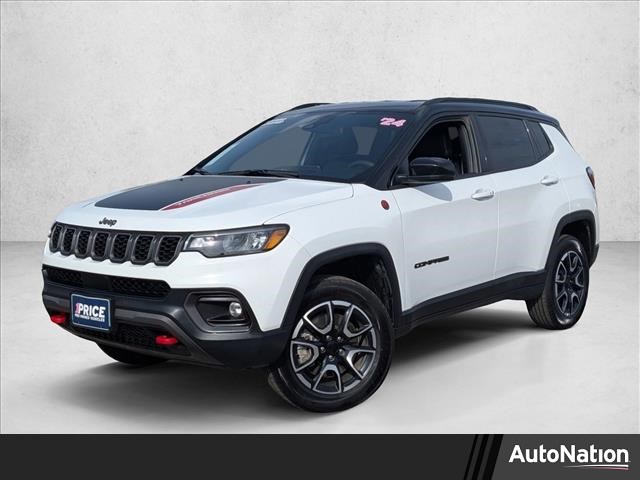 Bright White Clearcoat 2024 Jeep Compass Trailhawk 4WD SUV / Crossover Four-Wheel Drive 8-Speed Automatic