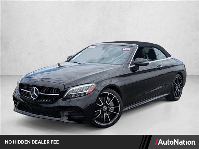 Obsidian Black Metallic 2020 Mercedes-Benz C-Class Convertible Rear-Wheel Drive Automatic