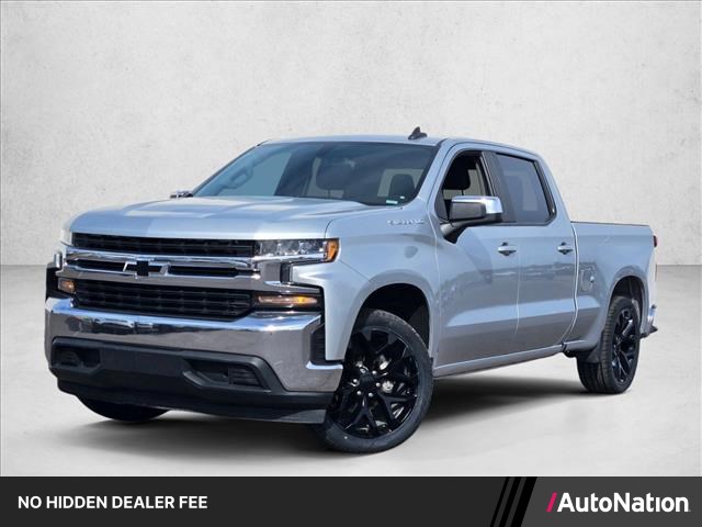 Silver Ice Metallic 2021 Chevrolet Silverado 1500 LT Crew Cab RWD Pickup Truck 4X2 8-Speed Automatic